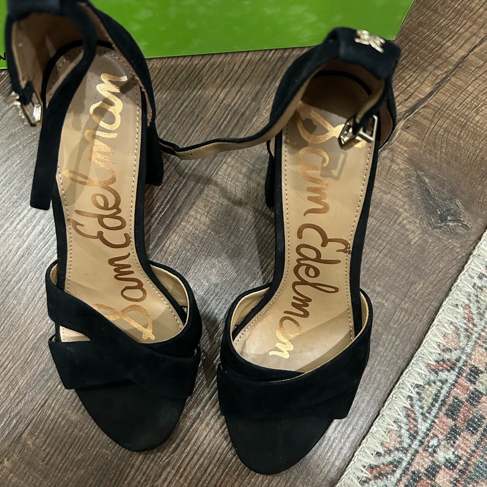 Sam Edelman black sandal heels